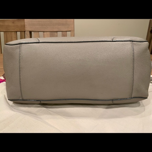 TORY BURCH Frances Gray Leather Satchel Bag - Picture 4 of 13